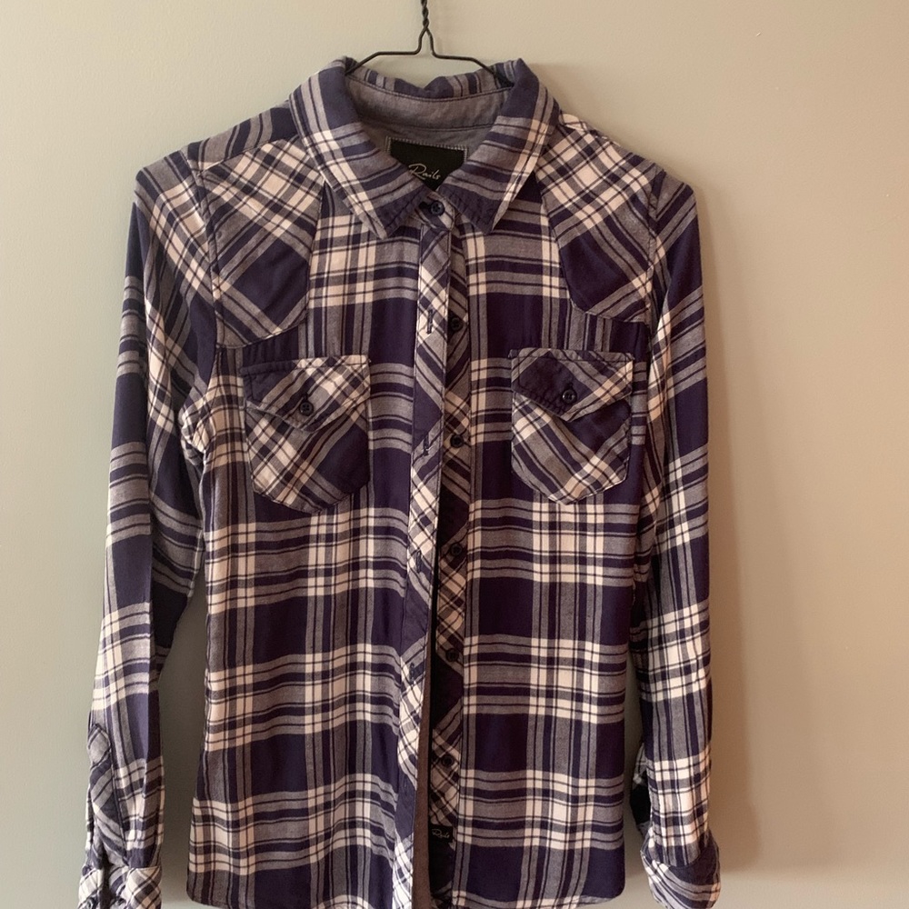 Rails lightweight flannel plaid shirt XS
